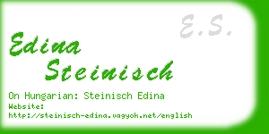 edina steinisch business card